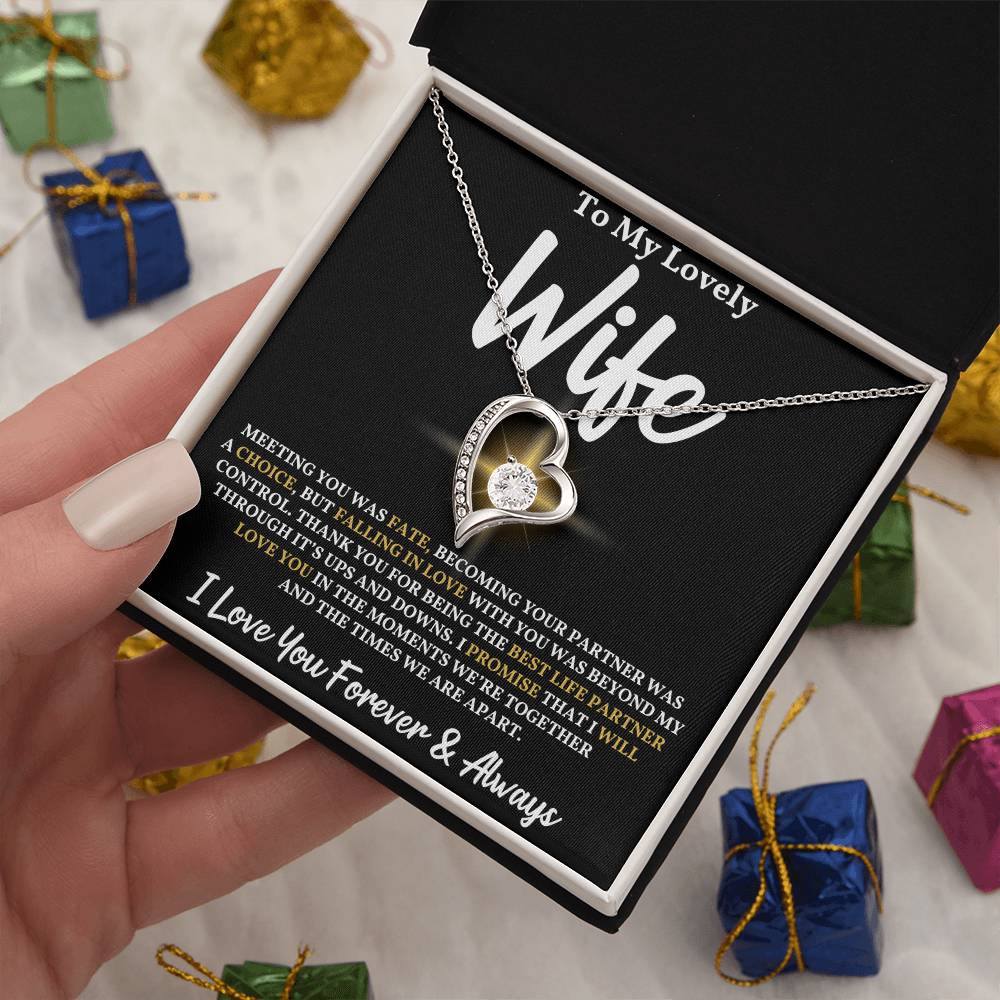 To My Wife - Meeting You Was Fate Necklace